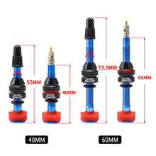 Load image into Gallery viewer, MTB Road Bicycle 40mm 60mm Tubeless Tire F/V Presta Valve Rim High Strength Aluminum Alloy Tire Core Valve