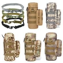 Load image into Gallery viewer, Tactical Molle Zipper Hunting Camo Water Bottle Pouches Mess Pouch Nylon Waterproof Waist Bag Outdoor Travel Sports Bottle Pouch