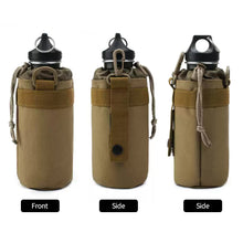 Load image into Gallery viewer, Tactical Hunting Water Bottle Bag Molle Kettle Pouch Holder Camping Cycling Bottle Bag Drawstring Pouch Bag
