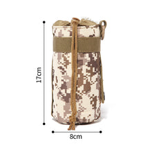 Load image into Gallery viewer, Tactical Hunting Water Bottle Bag Molle Kettle Pouch Holder Camping Cycling Bottle Bag Drawstring Pouch Bag