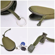 Load image into Gallery viewer, Unisex EDC Mini Key Wallets Holder Coin Purses Pouch Military Army Bag Small Pocket Keychain Zipper Case Out Door Pack