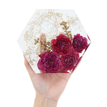 Load image into Gallery viewer, Large Hexagon Silicone Mold DIY Crystal Resin Bookend Mould Mirror Effect Book Stand Craft Mold Eposy Desk Decoration Ornament Tool