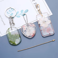 Load image into Gallery viewer, 6pcs/set DIY Epoxy Keychain Silicone Mold Resin Hanging Pendant Craft Moulds Mirror Effect Jewelry Necklace Pendant Silica Mold
