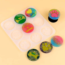 Load image into Gallery viewer, DIY Epoxy Phone Stand Decoration Silicone Mold Resin Cartoon Dog Paw Phone Holder Mould Irregular Marble Decor Resin Silica Mold
