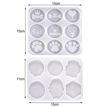 Load image into Gallery viewer, DIY Epoxy Phone Stand Decoration Silicone Mold Resin Cartoon Dog Paw Phone Holder Mould Irregular Marble Decor Resin Silica Mold