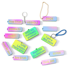 Load image into Gallery viewer, DIY English Dirty Word Keychain Pendant Silicone Mold Epoxy Resin Hanging Pendant Craft Moulds Mirror Effect Jewelry Necklace Pendant Silica Mold