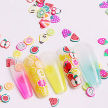 Load image into Gallery viewer, 1000pcs Polymer Clay Slices Epoxy Fillings DIY Resin Craft Nail Art Decoration Material Accessories Flower Cartoon Animal Filling