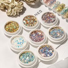 Load image into Gallery viewer, Epoxy Sequin Glitter Kit Iridescent Mermaid Sequin Kit Mix Gradient Laser Glitter Sequin Powder Iridescent Flakes