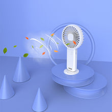 Load image into Gallery viewer, Portable USB Chargeable Mini Fan Handheld Fans with Base Summer Outdoor Portable Hand Hold Fan with Phone Holder