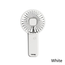Load image into Gallery viewer, Portable USB Chargeable Mini Fan Handheld Fans with Base Summer Outdoor Portable Hand Hold Fan with Phone Holder