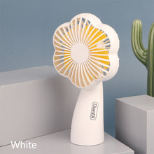 Load image into Gallery viewer, Portable USB Chargeable Mini Fan Handheld Fans with LED Light Summer Electric Fan Outdoor Indoor Desktop Fan