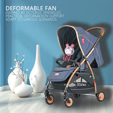 Load image into Gallery viewer, USB Chargeable Fan Baby Stroller Bed Fan Mute Retractable Fan with Clip Variable Portable Octopus Mini Fan Office Desktop Fan