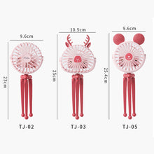 Load image into Gallery viewer, USB Chargeable Fan Baby Stroller Bed Fan Mute Retractable Fan with Clip Variable Portable Octopus Mini Fan Office Desktop Fan