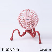 Load image into Gallery viewer, USB Chargeable Fan Baby Stroller Bed Fan Mute Retractable Fan with Clip Variable Portable Octopus Mini Fan Office Desktop Fan