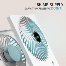 Load image into Gallery viewer, USB Chargeable Fan Mute Ultra Thin Desktop Mini Fan Portable Outdoor Indoor Electric Fan Offfice Fan School Students Fan