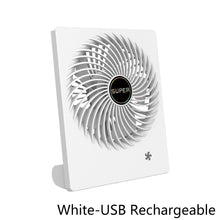 Load image into Gallery viewer, USB Chargeable Fan Mute Ultra Thin Desktop Mini Fan Portable Outdoor Indoor Electric Fan Offfice Fan School Students Fan