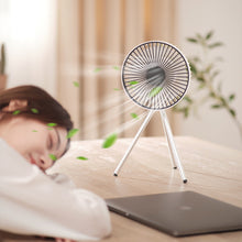 Load image into Gallery viewer, Multifunction Eletric Fan Appliance USB Chargeable Tripod Stand Desk Fan Outdoor Camping Ceiling Fan