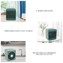 Load image into Gallery viewer, Mini Air Conditioner Air Cooler Fan USB Chargeable Portable Air Conditioner 3 Gear Air Cooling Fan Office Desktop Fan