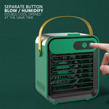 Load image into Gallery viewer, Mini Air Conditioner Air Cooler Fan USB Chargeable Air Cooling Fan Office Desktop Fan Moisturizing Fan