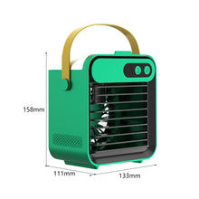 Load image into Gallery viewer, Mini Air Conditioner Air Cooler Fan USB Chargeable Air Cooling Fan Office Desktop Fan Moisturizing Fan