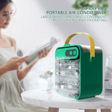 Load image into Gallery viewer, Mini Air Conditioner Air Cooler Fan USB Chargeable Air Cooling Fan Office Desktop Fan Moisturizing Fan