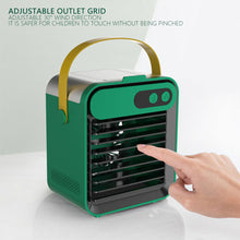 Load image into Gallery viewer, Mini Air Conditioner Air Cooler Fan USB Chargeable Air Cooling Fan Office Desktop Fan Moisturizing Fan