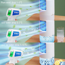 Load image into Gallery viewer, Mini Air Conditioner Timing Air Cooler Fan with Atmosphere Light USB Air Cooling Fan Office Desktop Fan Moisturizing Fan
