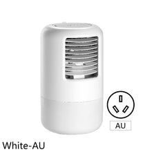 Load image into Gallery viewer, Mini Air Conditioner Timing Air Cooler Fan with Atmosphere Light USB Air Cooling Fan Office Desktop Fan Moisturizing Fan