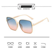 Load image into Gallery viewer, Gradient Square Frame Sunglasses Trend UV Protection Retro Sunglasses Fashion Women Sunglasses Outdoor Glasses