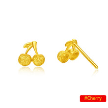 Load image into Gallery viewer, Trendy Cute Butterfly Versatile Sweet Cherry Bow Women Jewelry Gold Plated Brass Fashion Vintage Earrings Accessories