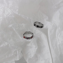 Load image into Gallery viewer, Fashion Vintage Dark Retro Black Red Heart Love Simple Drip Oil Women Female Creative Couple Jewelry Accessories