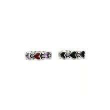 Load image into Gallery viewer, Fashion Vintage Dark Retro Black Red Heart Love Simple Drip Oil Women Female Creative Couple Jewelry Accessories