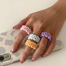 Load image into Gallery viewer, Fashion Vintage Resin Hollow Ring Personality Creative Personalized Cute Cartoon Irregular Ring Women Female Accessories