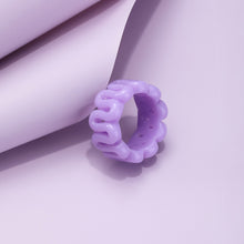 Load image into Gallery viewer, Fashion Vintage Resin Hollow Ring Personality Creative Personalized Cute Cartoon Irregular Ring Women Female Accessories