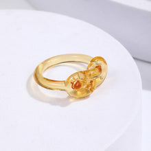 Load image into Gallery viewer, Fashion Vintage Knot Ring Resin Ring Colourful Acrylic Rings Geometric Round Fashionable Women Trendy Versatile Punk Ring Women
