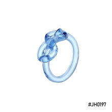 Load image into Gallery viewer, Fashion Vintage Knot Ring Resin Ring Colourful Acrylic Rings Geometric Round Fashionable Women Trendy Versatile Punk Ring Women