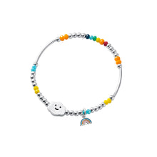 Load image into Gallery viewer, Fashion Rice Beads Boho Smiley Rainbow Heart Cute Bear Colorful Pendant Bracelet Women Girl Creative Jewelry Accessories