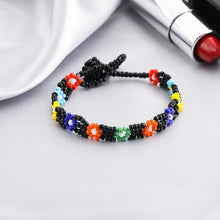Load image into Gallery viewer, Fashion Rice Beads Boho Color Handmade Mixed Color Flower Beaded Bracelet Women Girl Jewelry Accessories