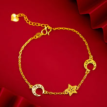 Load image into Gallery viewer, Fashion Love Star Moon Thin Bracelet Hollow Out Bracelet Fashion Creative Women Girl Wrist Chain Elegant Jewelry Accessories