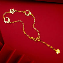 Load image into Gallery viewer, Fashion Love Star Moon Thin Bracelet Hollow Out Bracelet Fashion Creative Women Girl Wrist Chain Elegant Jewelry Accessories
