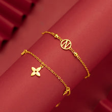 Load image into Gallery viewer, Fashion Love Clover Thin Bracelet N Letter Bracelet Fashion Creative Women Girl Wrist Chain Elegant Jewelry Accessories
