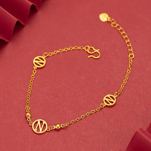 Load image into Gallery viewer, Fashion Love Clover Thin Bracelet N Letter Bracelet Fashion Creative Women Girl Wrist Chain Elegant Jewelry Accessories