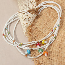 Load image into Gallery viewer, Bohemian Sweet Cool Wind Colorful Rice Bead Necklace Beaded Fun Creative Mushroom Pendant Necklace Fashion Women Choker