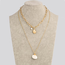 Load image into Gallery viewer, Fashion Natural Shell Ocean Wind Necklace Summer Bohemian Female Double Layer Personality Beach Conch Shell Chain Jewelry Female Women