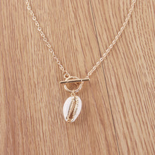 Load image into Gallery viewer, Fashion Summer Bohemia Shell Necklace Creative Pendant Elegant Gold Chain Women Girl Jewelry Clavicle Chain Accessories