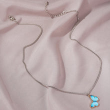 Load image into Gallery viewer, Personalized Color Painting Oil Butterfly Pendant Necklace Simple Cute Fashion Pendant Clavicle Chain Alloy Necklace Women Jewelry