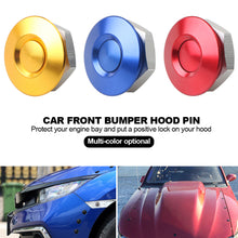 Load image into Gallery viewer, Car Front Bumper Hood Pin Push Button Billet Quick Release Racing Engine Bonnet Lock Latch Clip Body Kit Aluminum