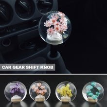 Load image into Gallery viewer, Car Shifter Head Shift Knob Stick Crystal Transparent Flower Manual 54mm Flower Gear Shift Knob