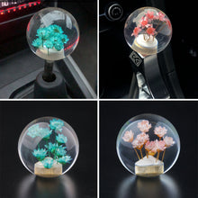Load image into Gallery viewer, Car Shifter Head Shift Knob Stick Crystal Transparent Flower Manual 54mm Flower Gear Shift Knob