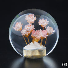 Load image into Gallery viewer, Car Shifter Head Shift Knob Stick Crystal Transparent Flower Manual 54mm Flower Gear Shift Knob